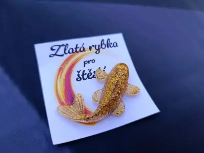 Magnet zlatá rybka pro štěstí