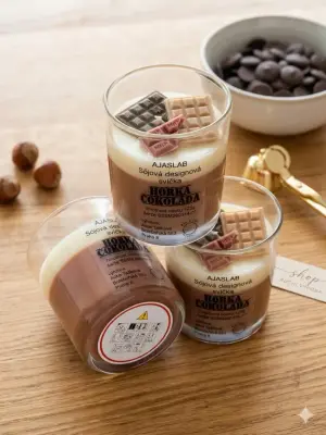 Sójová vonná svíčka Horká čokoláda