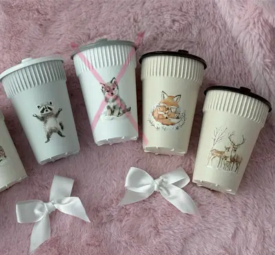 Kelímek Hot cup Zimní zvířátka 0,4l