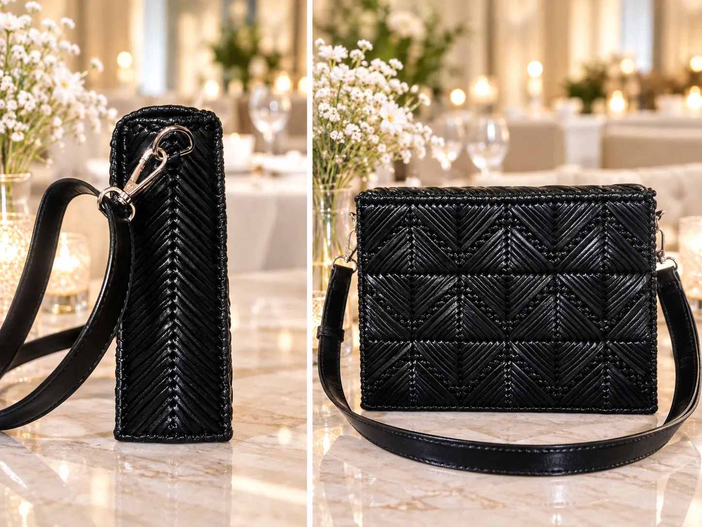 Luxusní ručně tkaná kabelka přes rameno – elegantn 5