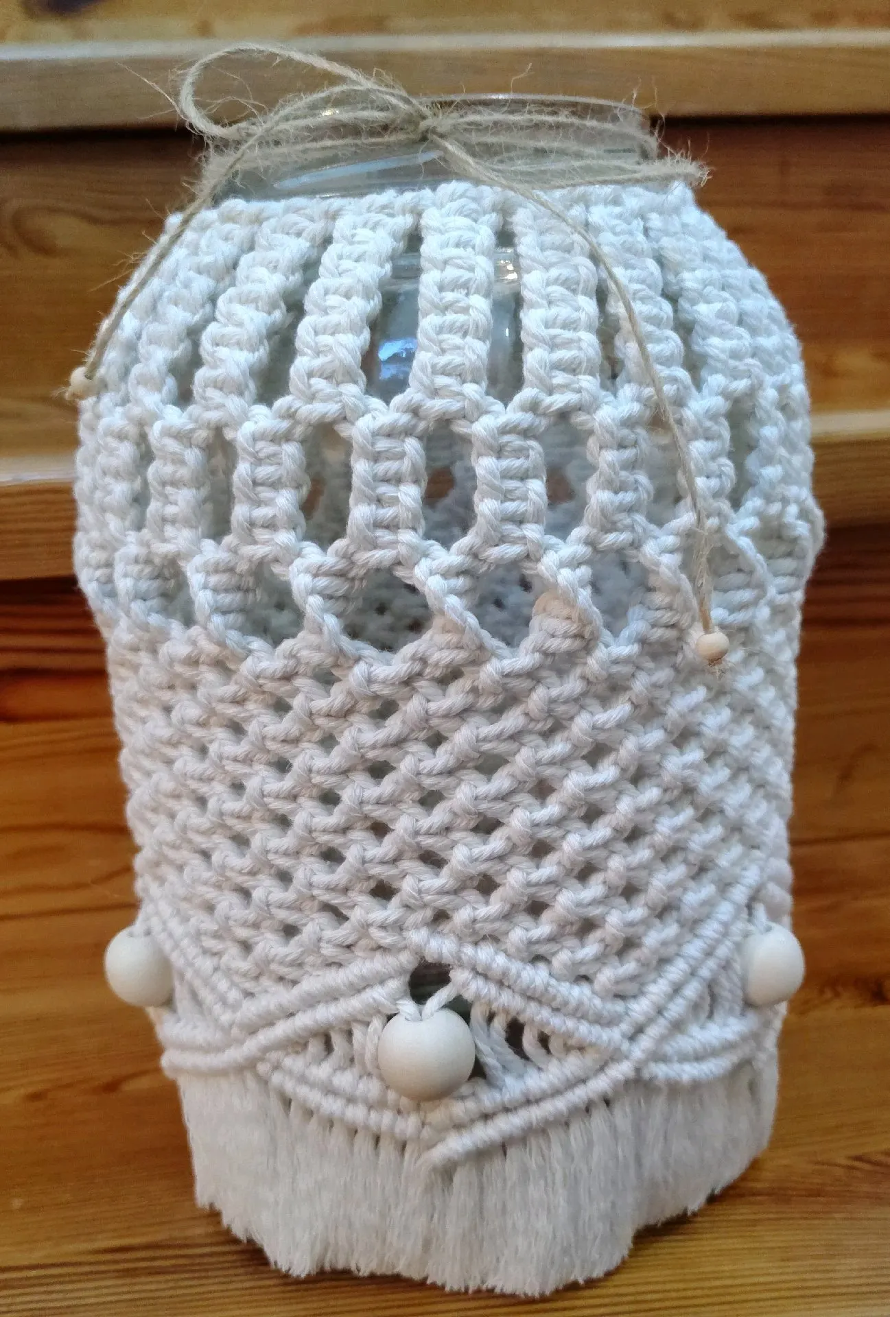 Macramé lucerna v Boho stylu 2