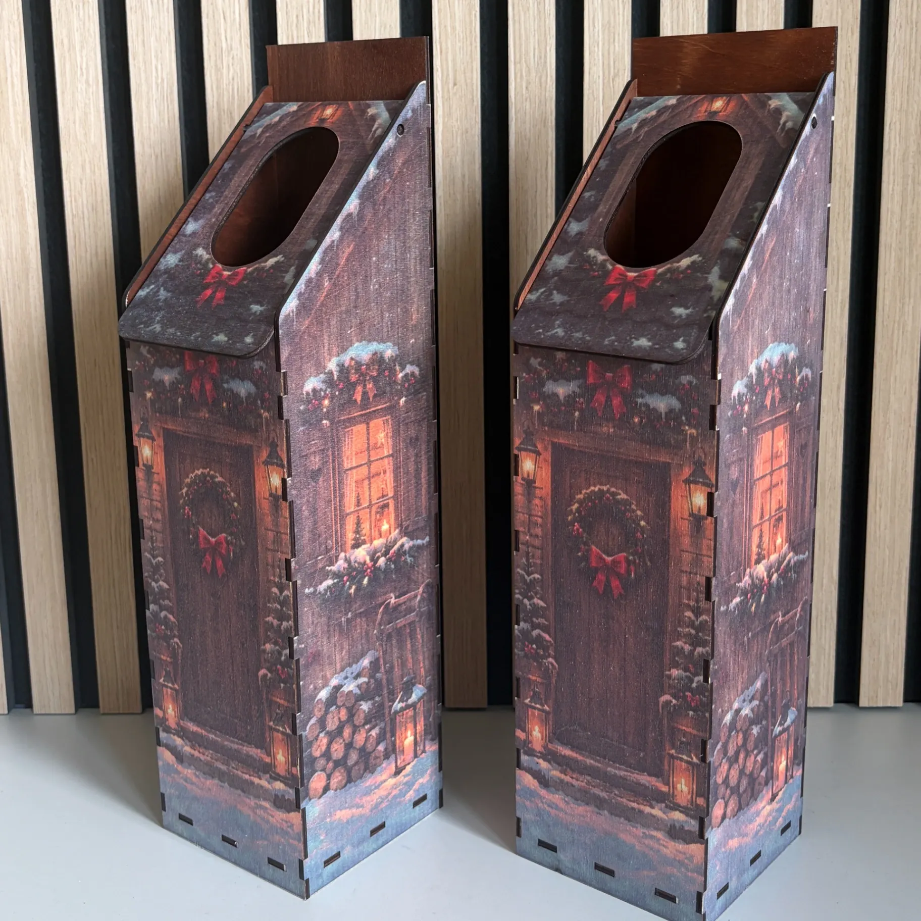 Vánoční box na víno 2