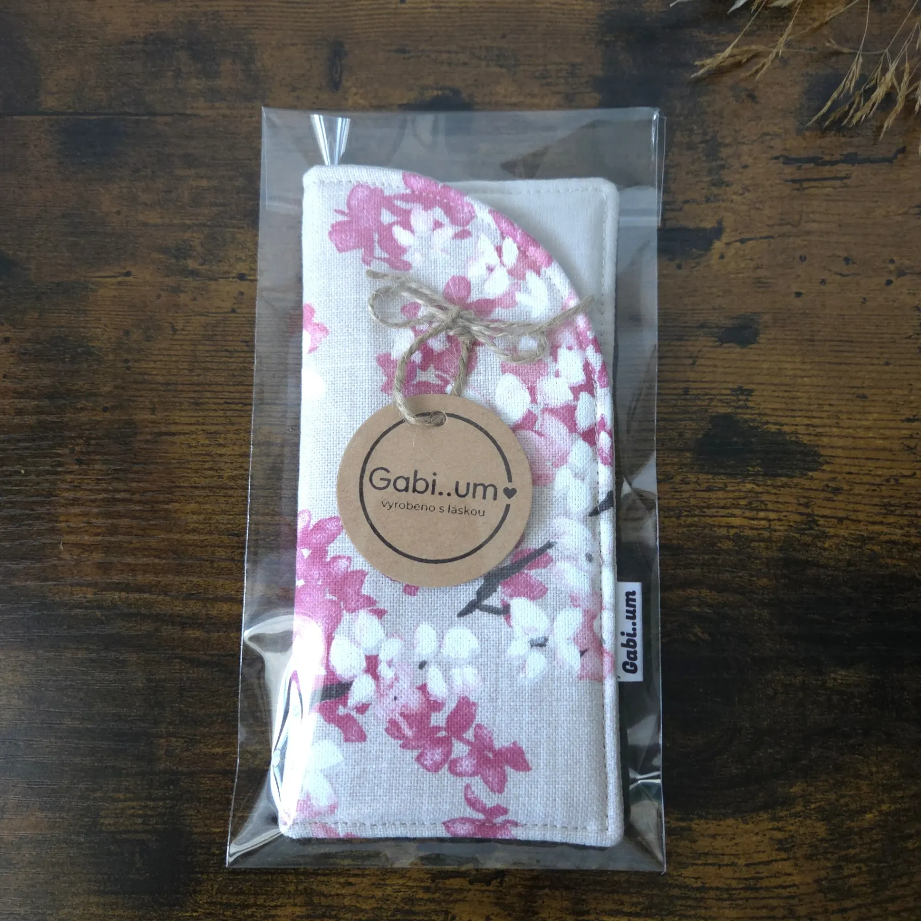 Měkké pouzdro na brýle| růžová sakura 3