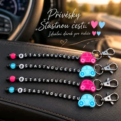 Přívěsek " Šťastnou cestu"