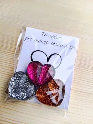 Tři srdce - magnety